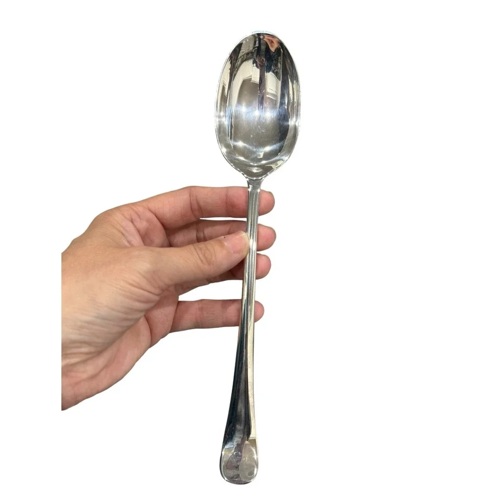 Gerity Georgian Salad Serving Spoon Fork Set Silverplate Reproduction‎ 13 Inch